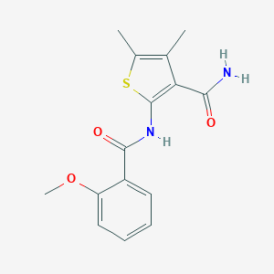 2-[(2-Methoxybenzoyl)amino]-4,5-dimethyl-3-thiophenecarboxamide