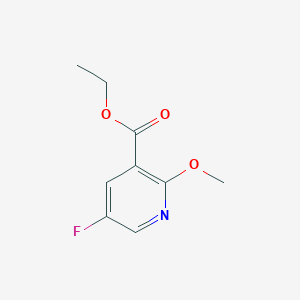 molecular formula C9H10FNO3 B3365261 Ethyl 5-fluoro-2-methoxynicotinate CAS No. 1214363-86-6