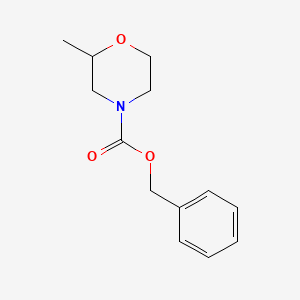 molecular formula C13H17NO3 B3365304 Benzyl 2-methylmorpholine-4-carboxylate CAS No. 1217098-31-1