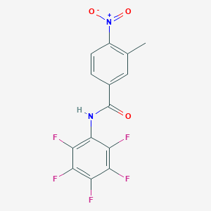 molecular formula C14H7F5N2O3 B336531 3-methyl-4-nitro-N-(pentafluorophenyl)benzamide 