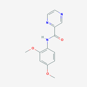 molecular formula C13H13N3O3 B336532 N-(2,4-dimethoxyphenyl)pyrazine-2-carboxamide 