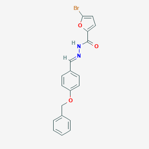 molecular formula C19H15BrN2O3 B336534 N'-[4-(benzyloxy)benzylidene]-5-bromo-2-furohydrazide 