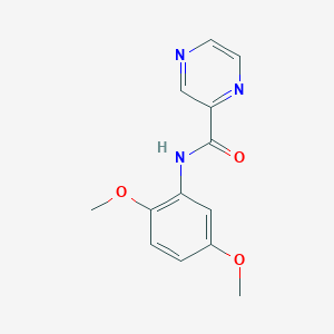 molecular formula C13H13N3O3 B336536 N-(2,5-dimethoxyphenyl)pyrazine-2-carboxamide 