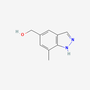 molecular formula C9H10N2O B3365374 (7-Methyl-1H-indazol-5-YL)methanol CAS No. 1220040-12-9