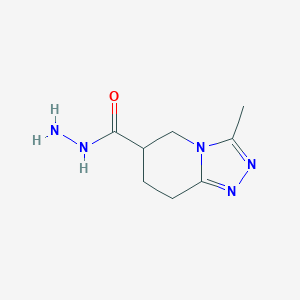 3-methyl-5H,6H,7H,8H-[1,2,4]triazolo[4,3-a]pyridine-6-carbohydrazide