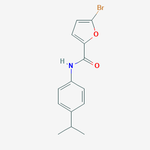 molecular formula C14H14BrNO2 B336542 5-溴-N-(4-丙-2-基苯基)-2-呋喃甲酰胺 