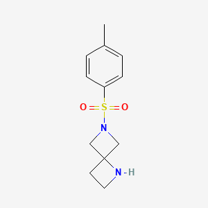 molecular formula C12H16N2O2S B3365439 6-Tosyl-1,6-diazaspiro[3.3]heptane CAS No. 1223573-45-2