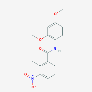 molecular formula C16H16N2O5 B336544 N-(2,4-dimethoxyphenyl)-2-methyl-3-nitrobenzamide 
