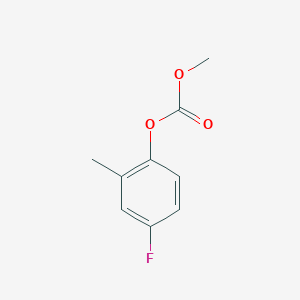molecular formula C9H9FO3 B3365446 4-Fluoro-2-methylphenyl Methoxyformate CAS No. 122455-86-1