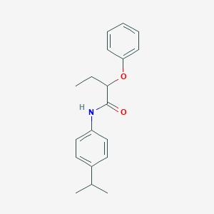molecular formula C19H23NO2 B336545 2-phenoxy-N-[4-(propan-2-yl)phenyl]butanamide 