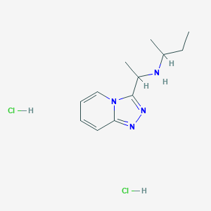 molecular formula C12H20Cl2N4 B3365517 (Butan-2-yl)(1-{[1,2,4]triazolo[4,3-a]pyridin-3-yl}ethyl)amine dihydrochloride CAS No. 1240527-36-9