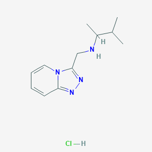 molecular formula C12H19ClN4 B3365527 (3-Methylbutan-2-yl)({[1,2,4]triazolo[4,3-a]pyridin-3-ylmethyl})amine hydrochloride CAS No. 1240528-84-0