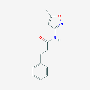 molecular formula C13H14N2O2 B336553 N-(5-methyl-1,2-oxazol-3-yl)-3-phenylpropanamide 