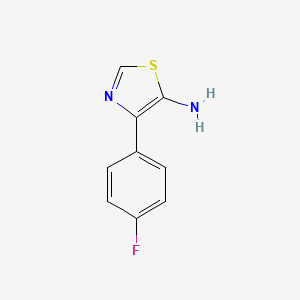 molecular formula C9H7FN2S B3365535 4-(4-Fluorophenyl)-1,3-thiazol-5-amine CAS No. 1240529-46-7