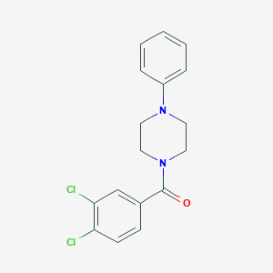 molecular formula C17H16Cl2N2O B336554 1-(3,4-Dichlorobenzoyl)-4-phenylpiperazine 