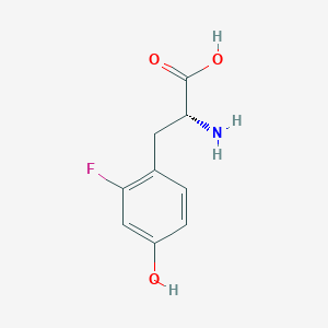 molecular formula C9H10FNO3 B3365552 (2R)-2-amino-3-(2-fluoro-4-hydroxyphenyl)propanoic acid CAS No. 1241679-19-5