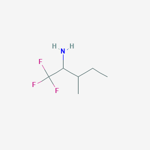 molecular formula C6H12F3N B3365554 1,1,1-Trifluoro-3-methylpentan-2-amine CAS No. 1242339-44-1