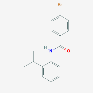 molecular formula C16H16BrNO B336557 4-bromo-N-(2-isopropylphenyl)benzamide 