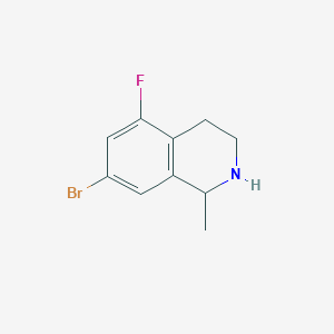 molecular formula C10H11BrFN B3365586 7-Bromo-5-fluoro-1-methyl-1,2,3,4-tetrahydro-isoquinoline CAS No. 1248202-83-6