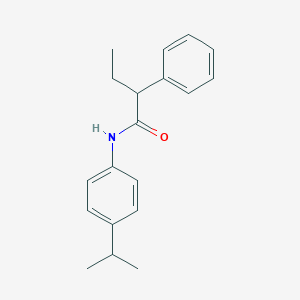 molecular formula C19H23NO B336559 2-phenyl-N-(4-propan-2-ylphenyl)butanamide 