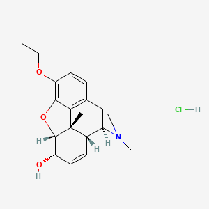 molecular formula C19H24ClNO3 B3365623 Ethylmorphine hydrochloride CAS No. 125-30-4