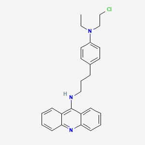 N-(3-(4-((2-Chloroethyl)ethylamino)phenyl)propyl)-9-acridinamine