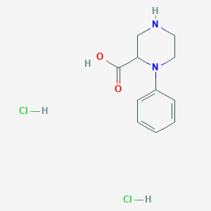1-Phenyl-piperazine-2-carboxylic acid dihydrochloride