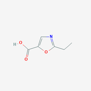 molecular formula C6H7NO3 B3365677 2-乙基恶唑-5-羧酸 CAS No. 1257266-48-0