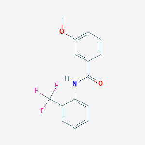 molecular formula C15H12F3NO2 B336568 3-methoxy-N-[2-(trifluoromethyl)phenyl]benzamide 