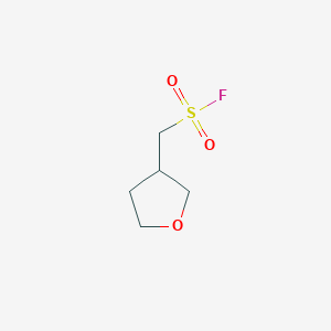molecular formula C5H9FO3S B3365689 Oxolan-3-ylmethanesulfonyl fluoride CAS No. 1258640-07-1