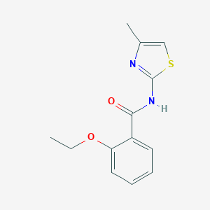 molecular formula C13H14N2O2S B336569 2-ethoxy-N-(4-methyl-1,3-thiazol-2-yl)benzamide 