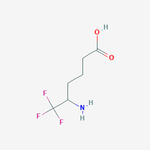 molecular formula C6H10F3NO2 B3365708 5-Amino-6,6,6-trifluorohexanoic acid CAS No. 1258640-68-4