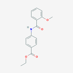 molecular formula C17H17NO4 B336573 Ethyl 4-[(2-methoxybenzoyl)amino]benzoate 