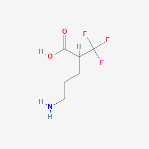 molecular formula C6H10F3NO2 B3365735 5-Amino-2-(trifluoromethyl)pentanoic acid CAS No. 1258652-55-9