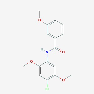 molecular formula C16H16ClNO4 B336574 N-(4-chloro-2,5-dimethoxyphenyl)-3-methoxybenzamide 