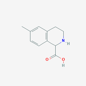molecular formula C11H13NO2 B3365757 6-Methyl-1,2,3,4-tetrahydro-isoquinoline-1-carboxylic acid CAS No. 1260637-29-3