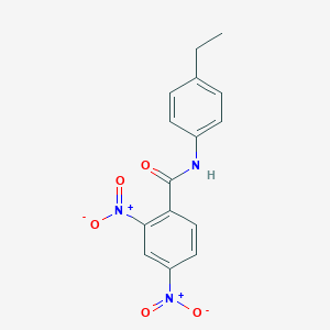 molecular formula C15H13N3O5 B336577 N-(4-ethylphenyl)-2,4-dinitrobenzamide 
