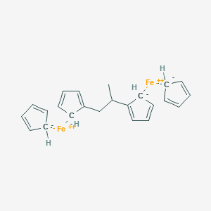 molecular formula C23H24Fe2 B3365797 1,1''-Isopropylidenediferrocene CAS No. 12609-95-9