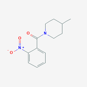 molecular formula C13H16N2O3 B336582 1-{2-Nitrobenzoyl}-4-methylpiperidine 