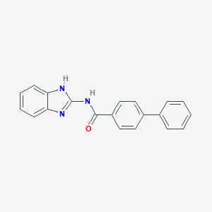 molecular formula C20H15N3O B336584 N-(1H-benzimidazol-2-yl)biphenyl-4-carboxamide 
