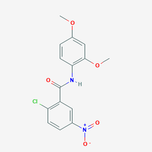 molecular formula C15H13ClN2O5 B336585 2-chloro-N-(2,4-dimethoxyphenyl)-5-nitrobenzamide 