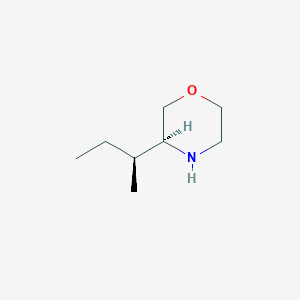 molecular formula C8H17NO B3365876 (S)-3-((S)-sec-butyl)morpholine CAS No. 1273577-23-3