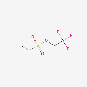 molecular formula C4H7F3O3S B3365893 2,2,2-Trifluoroethyl ester ethanesulfonic acid CAS No. 127649-10-9