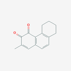 molecular formula C15H14O2 B3365899 2-Methyl-5,6,7,8-tetrahydro-3,4-phenanthrenedione CAS No. 127791-77-9