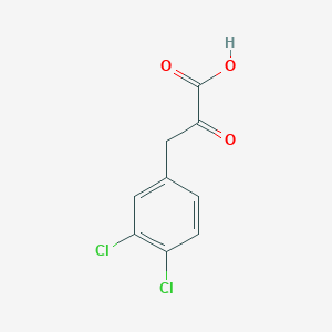 molecular formula C9H6Cl2O3 B3365917 3-(3,4-Dichlorophenyl)-2-oxopropanoic acid CAS No. 128437-98-9