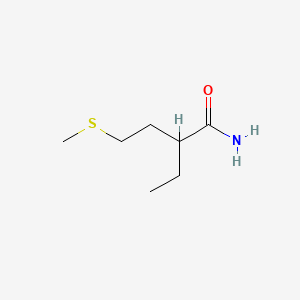 B3365927 2-Ethyl-4-(methylthio)butanamide CAS No. 128960-16-7