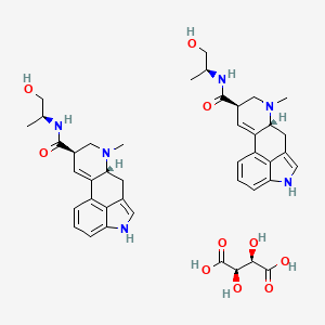 molecular formula C42H52N6O10 B3365932 Ergonovine tartrate CAS No. 129-50-0