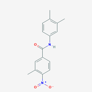 molecular formula C16H16N2O3 B336594 N-(3,4-dimethylphenyl)-3-methyl-4-nitrobenzamide 