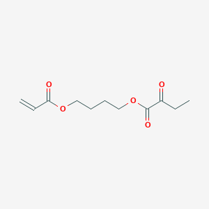 molecular formula C11H16O5 B3365973 4-(Acryloyloxy)butyl 2-oxobutanoate CAS No. 13025-07-5