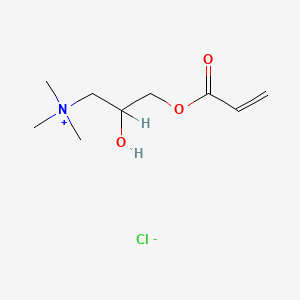molecular formula C9H18ClNO3 B3365988 [2-Hydroxy-3-[(1-oxoallyl)oxy]propyl]trimethylammonium chloride CAS No. 13052-13-6